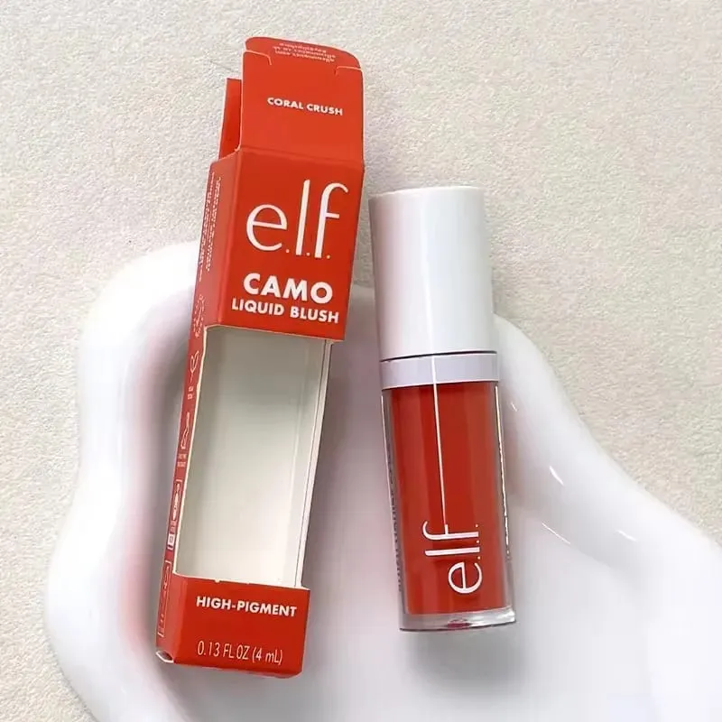 Nová tekutá tvářenka značky Elf Liquid Blush Trvalá hydratační vyplňující tváře Makeup Pudr na tvářenku Opravná tyčinka Snadno barvitelná kosmetika — image 14