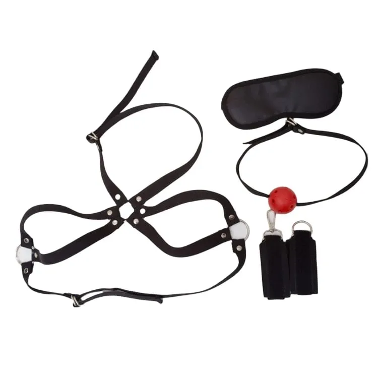 Kein Vibrator Bdsm Bondage Set Zurückhaltung Erwachsene Spiel Handschellen Hals Kragen Handgelenk Mund Knebel Strap Fetisch Sex Spielzeug Für Frau paare — image 8
