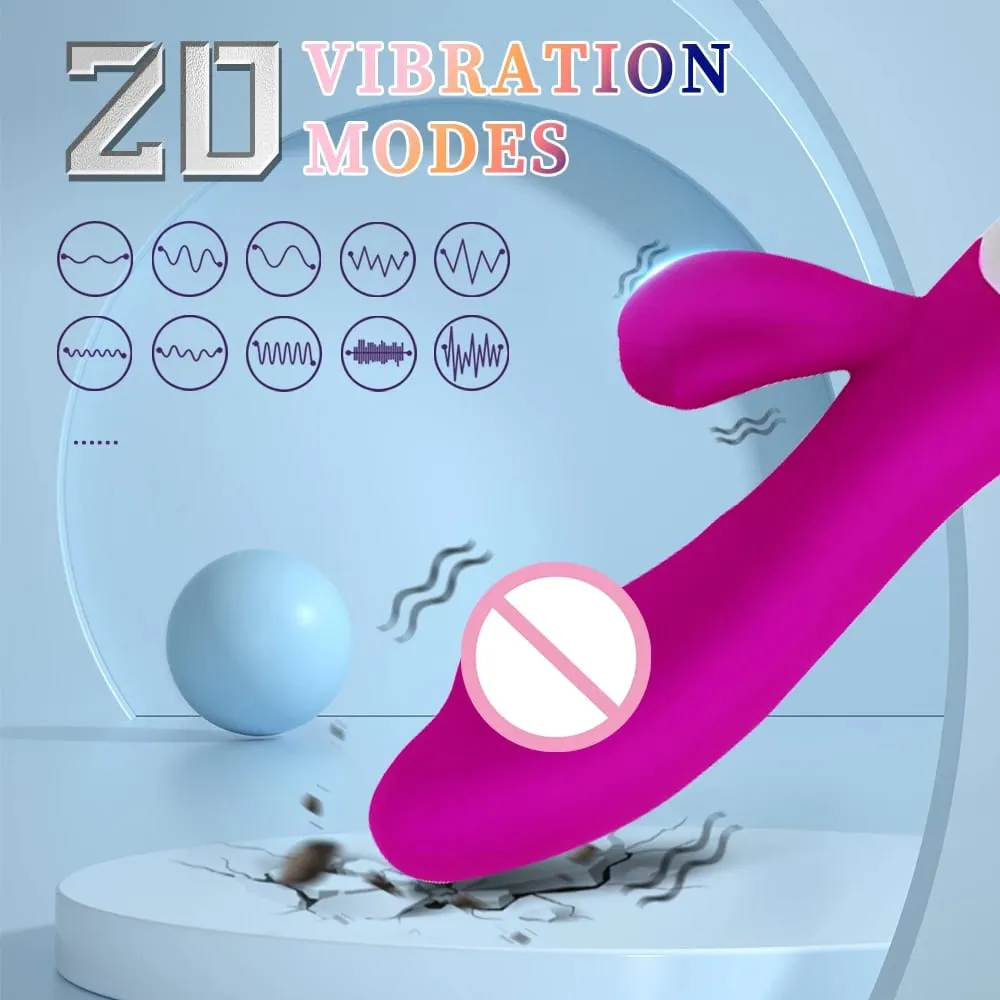 Thực Tế Thỏ Dương Vật Giả Dual Máy Rung Điểm G Âm Vật Kích Thích Máy Massage Rung Mạnh Mẽ Âm Đạo Masturbator Nữ Đồ Chơi Tình Dục — image 6