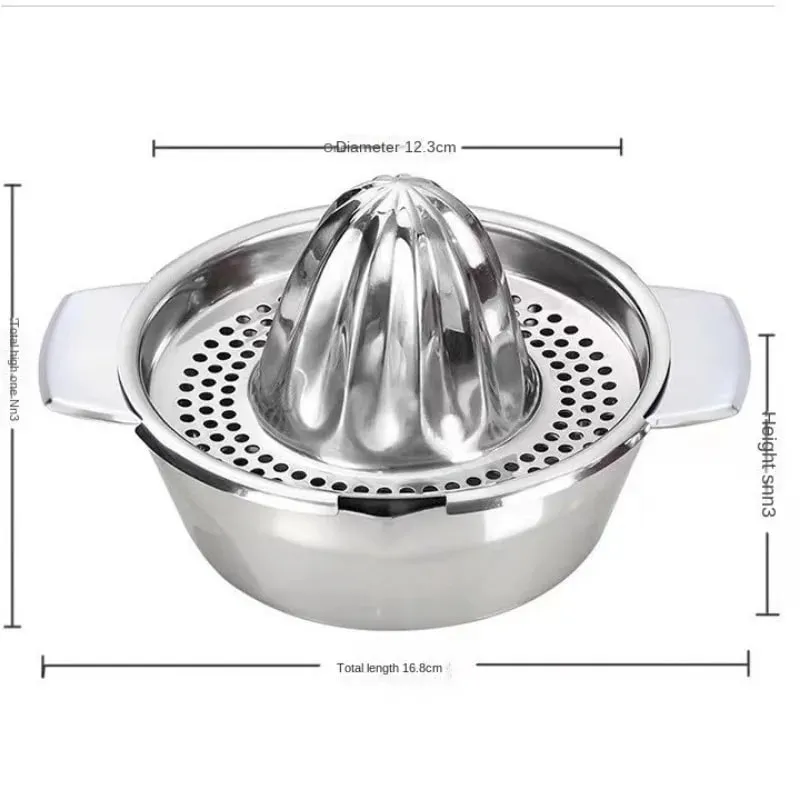 304 สแตนเลสเครื่องคั้นน้ำผลไม้มะนาวบ้านขนาดเล็ก Creative Juicer แบบพกพาเครื่องคั้นน้ำผลไม้ Orange Squeezer — image 7