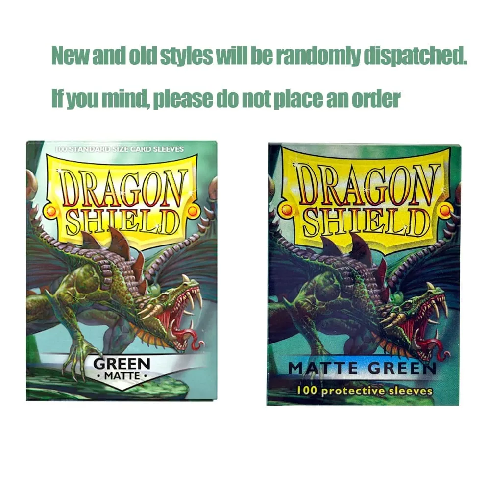 100 PCS/BOX 66x91mm Saiz Standard Demark Dragon Shield Lengan Kad Matte untuk Lengan Kad Permainan Papan MTG/PKM/YGO/TCG