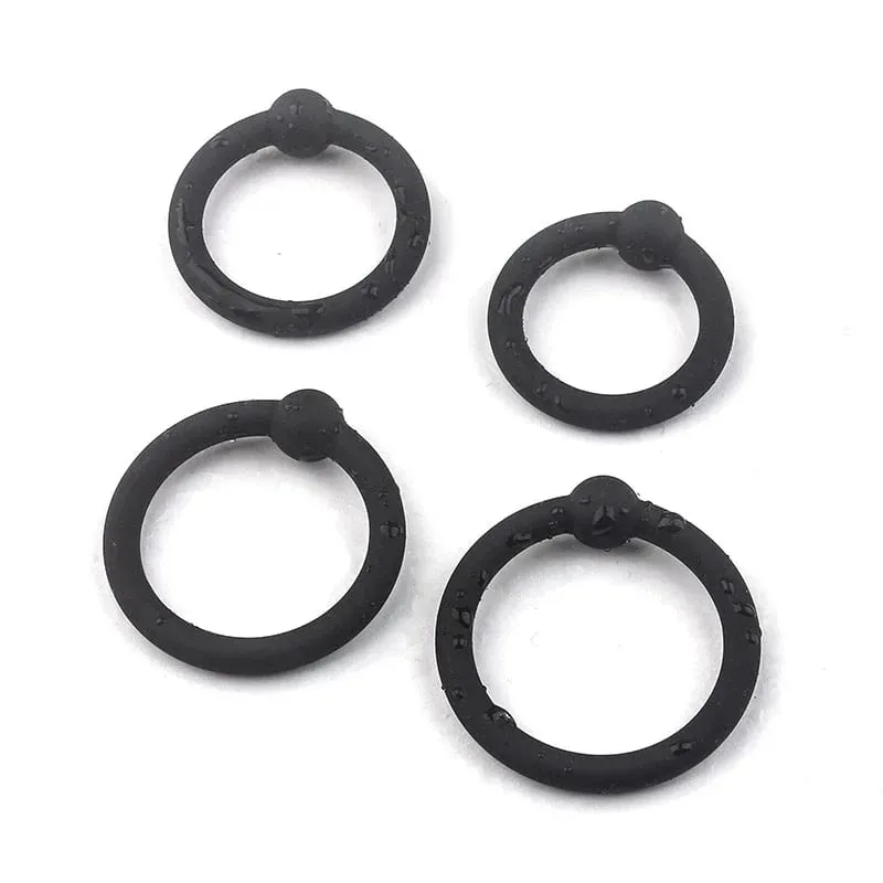 3/4 pcs Penis Rings Cock Rings Sleeve Delay Ejaculation Silicone Beaded Time Lasting Erection Sex Toys for Men Adult Games — image 5