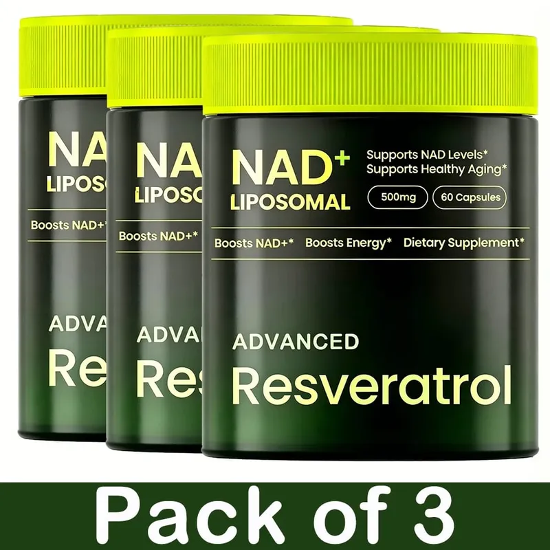 Liposomal NAD+ อาหารเสริมขั้นสูงพร้อมสารเรสเวอราทรอล - แคปซูล NAD Plus สำหรับการต่อต้านการทำงานของสมองและการฟื้นฟูเซลล์ — image 9