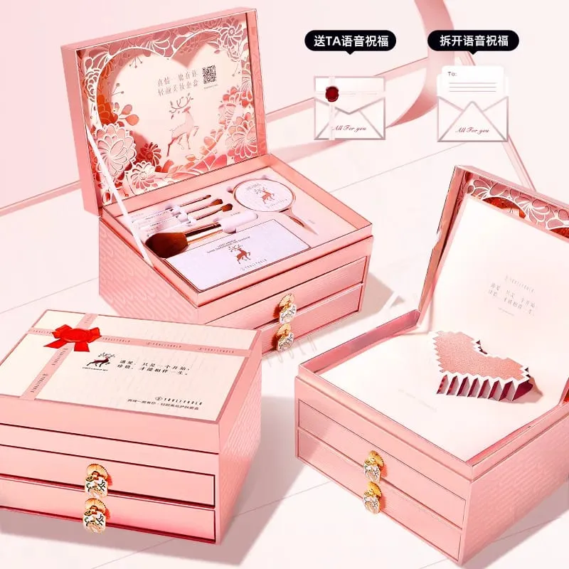Ensemble de maquillage cosmétiques véritable ensemble complet de 20 pièces coffret cadeau de beauté pour les cadeaux d'anniversaire et de saint-valentin — image 4