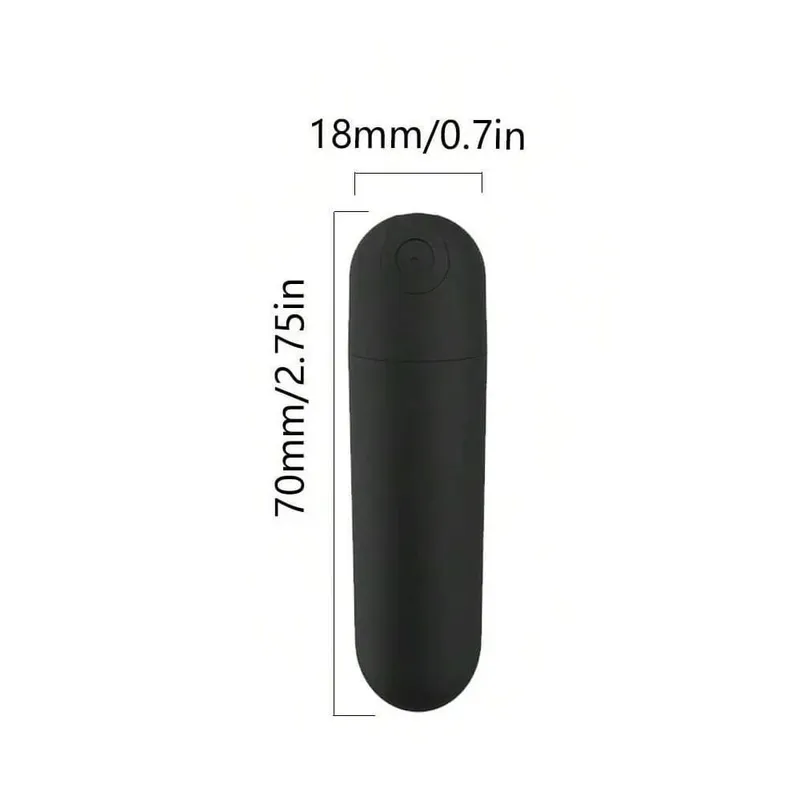 USB Şarj Edilebilir Kurşun Vibratör - Su Geçirmez Mini Güçlü Vibratör 10 Mod Klitoris G-Spot Stimülatörü Kadınlar için Seks Oyuncak