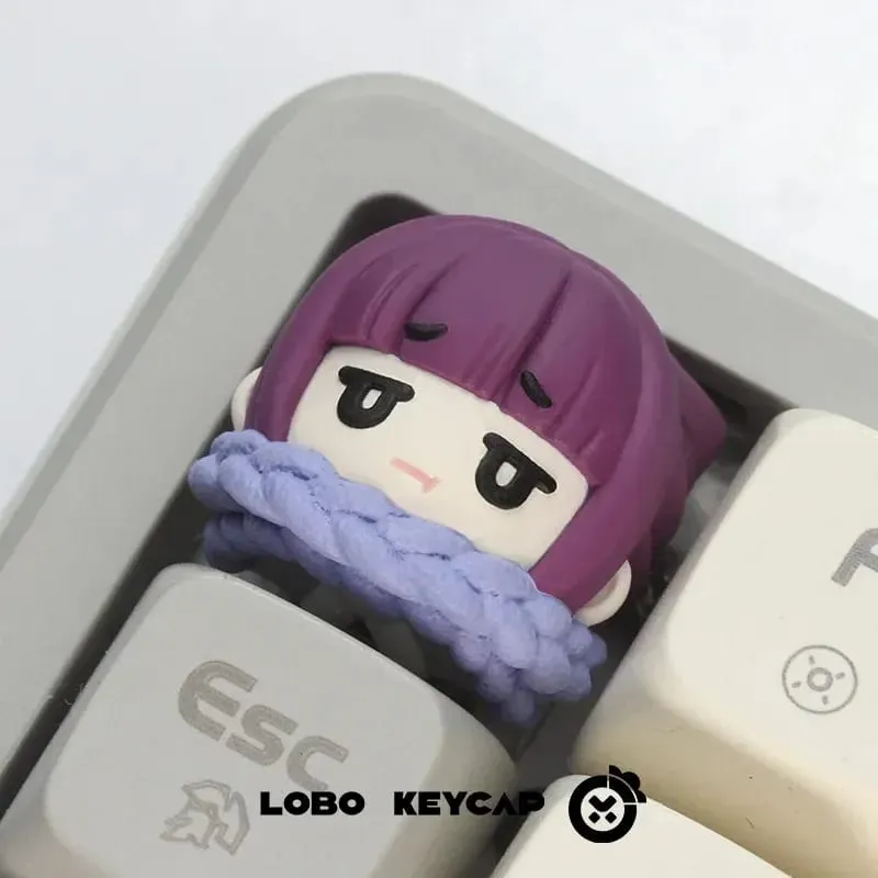 Anime frieden série tema único keycap resina personalizada samambaia personagem dos desenhos animados modelo de brinquedo teclado mecânico es decoração presentes — image 4