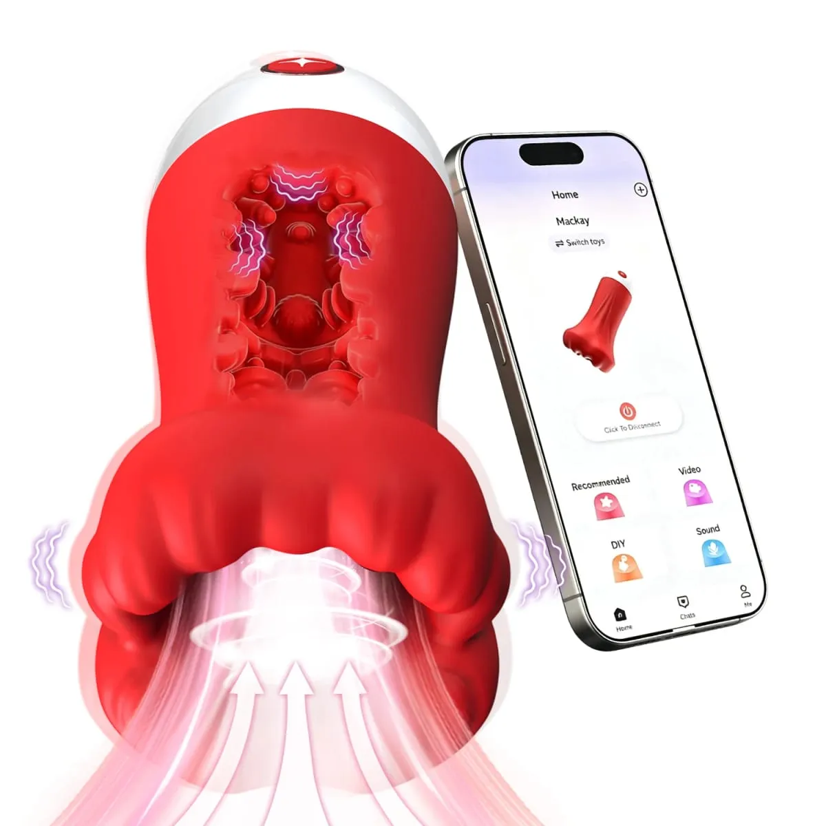 Pelancap Lelaki dengan Pam Bergetar Stroker 9 Kelajuan 4.98 Inci Penyedutan Kawalan Aplikasi Simulator Blowjob Tekak Dalam Tekak untuk Lelaki Dewasa — image 1