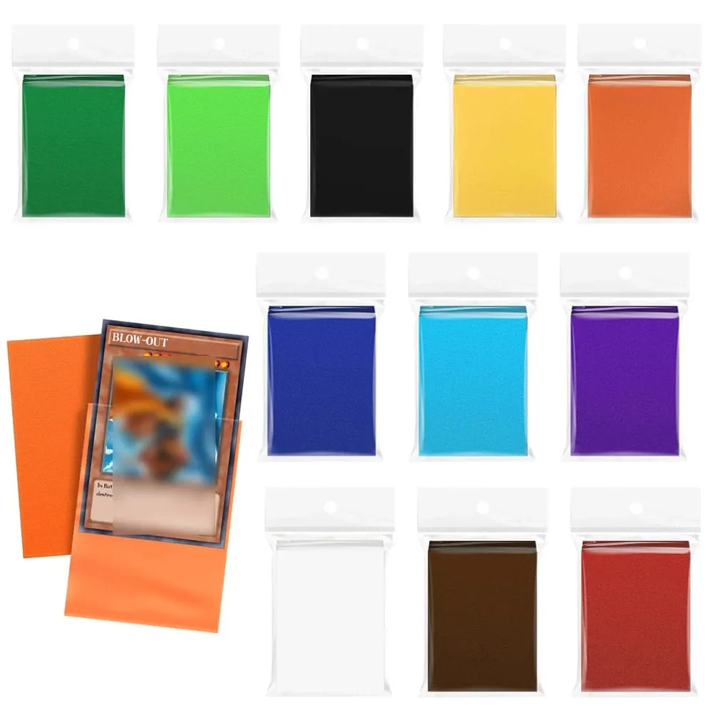 50Pcs Japanese Size Card Sleeves for Trading Cards Matte Card Sleeves Deck Card Protectors Fit for YGO Game Card (14 Colors) — image 1