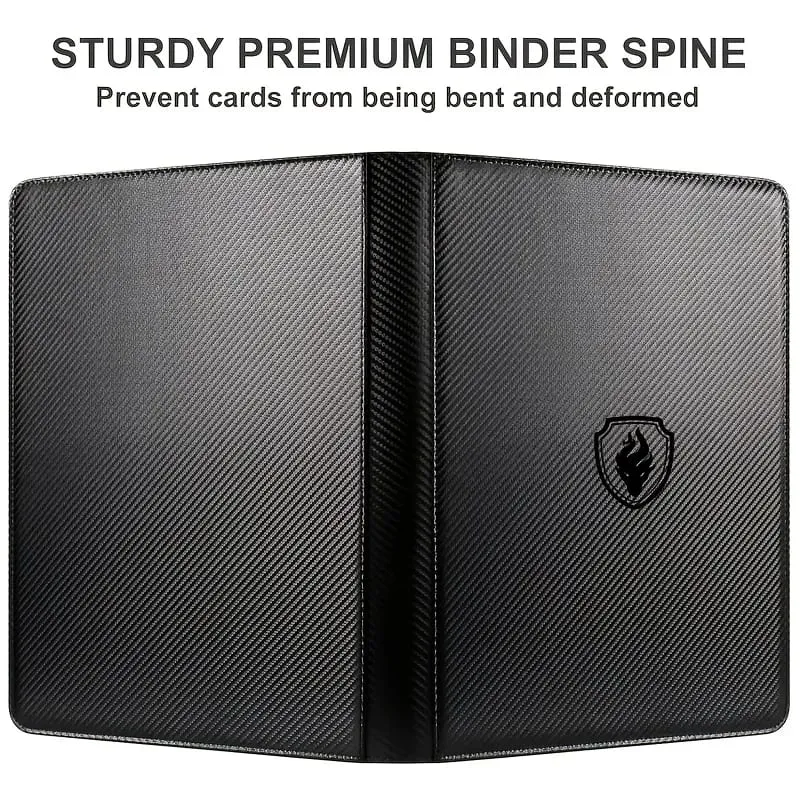 1024 กระเป๋า Trading Card Binder พรีเมี่ยม 16 กระเป๋าผู้ถือบัตรโฟลเดอร์ด้านข้างการ์ดสำหรับกีฬาการ์ดเกม — image 3