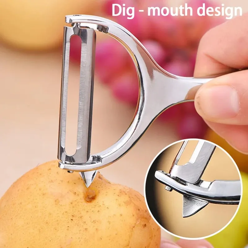 Stainless Steel Fruit Vegetable Tools Vegetable Peeler Potato Peeler Kitchen Accessories Non-slip Handle SGGJ001 — image 4