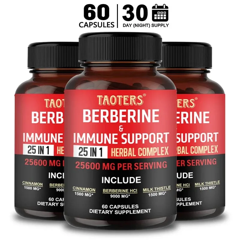 แคปซูล Berberine ประกอบด้วย Ceylon Cinnamon และ Milk Thistle เพื่อสนับสนุนสมดุลกลูโคส สุขภาพตับ การย่อยอาหารและลดน้ำหนัก — image 9