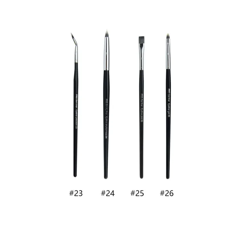 4 stk/sæt Pro Allover øjenskygge makeup børster Læbebryn Precision Concealer Blending Kuppelformet krøllet Smudge Highlight Make Up Brush — image 17