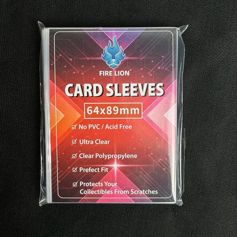 100PCS Trasparente Formato Standard Buste per carte interne 64X89MM Formato giapponese 61X88MM MGT/YGO Card Protector per doppia manica