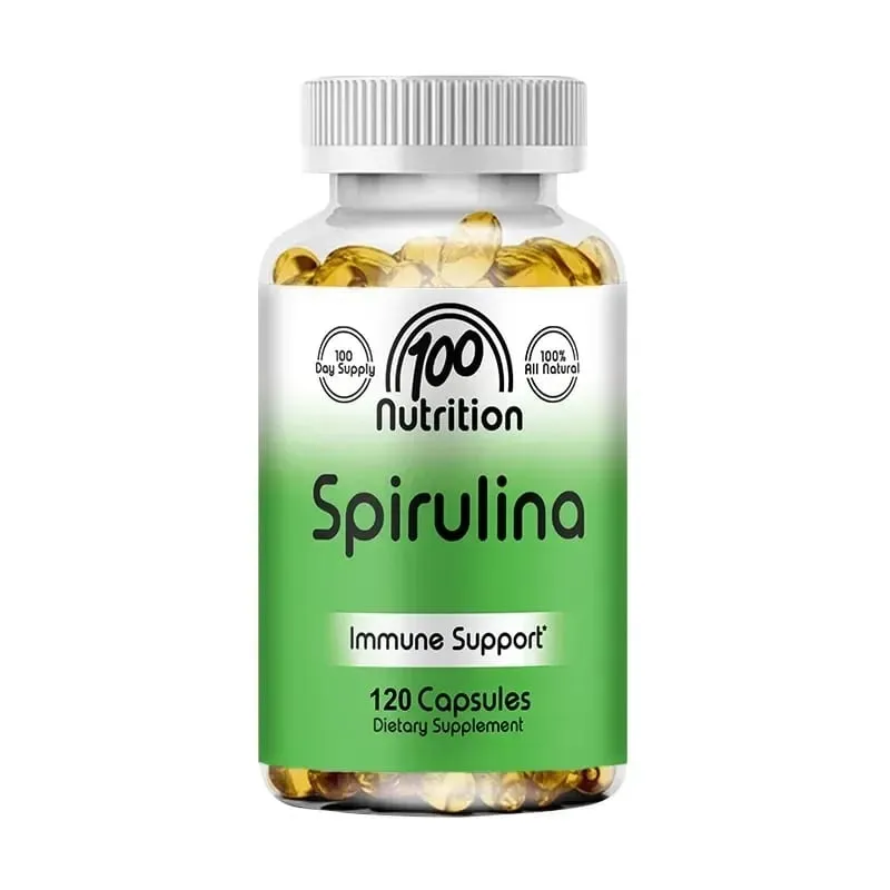 Spirulina Softgels Organic Superfood Algae - Supports Cardiovascular and Immune System Health Powerful Antioxidant — image 8