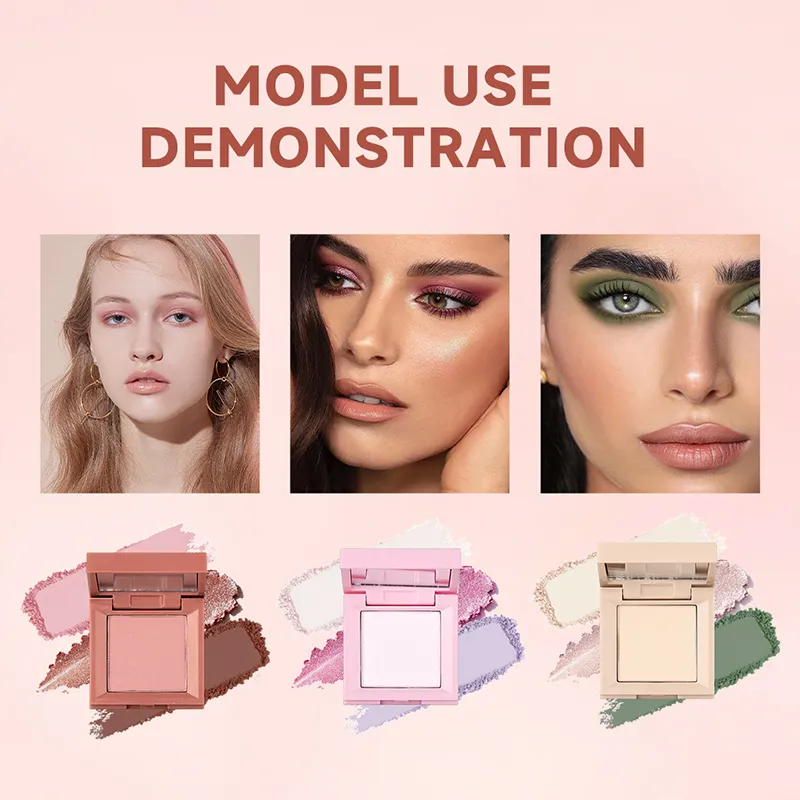 1 kus paleta očních stínů tři v jednom přenosný make-up s matným a lesklým povrchem multifunkční neutrální tón snadno se mísí
