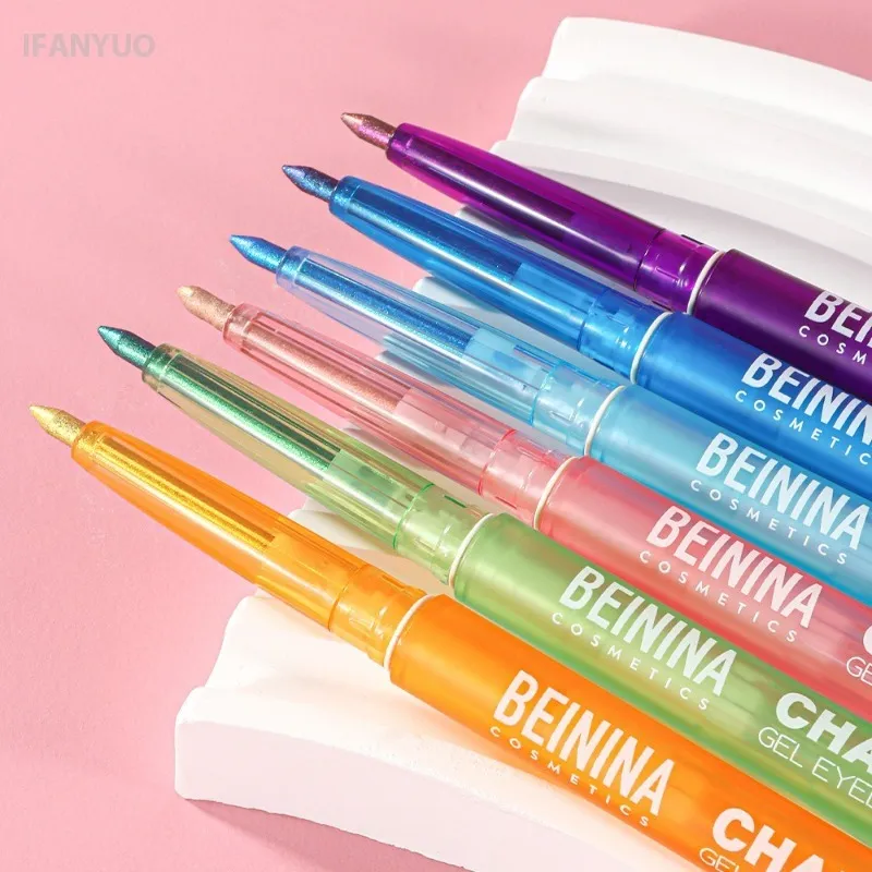 Metallic Chameleon Gold Eyeliner Gel Pen Pearlescent Polarized Glitter Green Inner Eye Liner Shiny Multicolor Soft Eyes Pigment — image 6