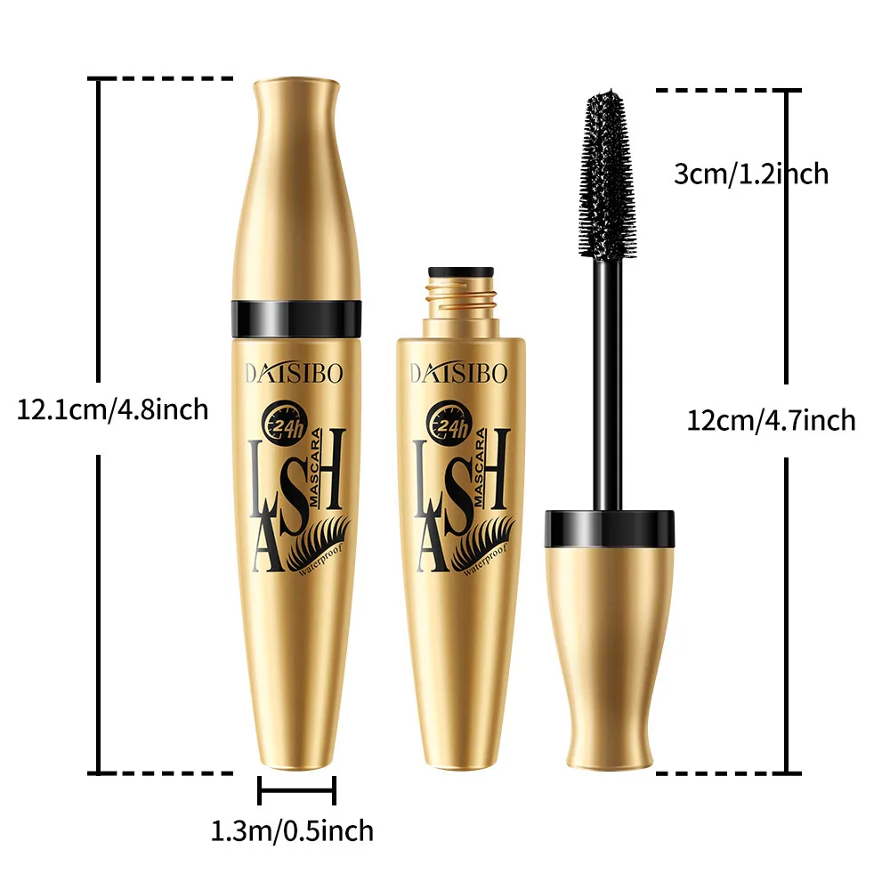 3D มาสคาร่าไฟเบอร์ยาวสีดำกันน้ำมาสคาร่าสีดำ Volume Curling Eyelash EXTENSION แต่งหน้าเครื่องสำอางค์มาสคาร่า Liquid — image 7