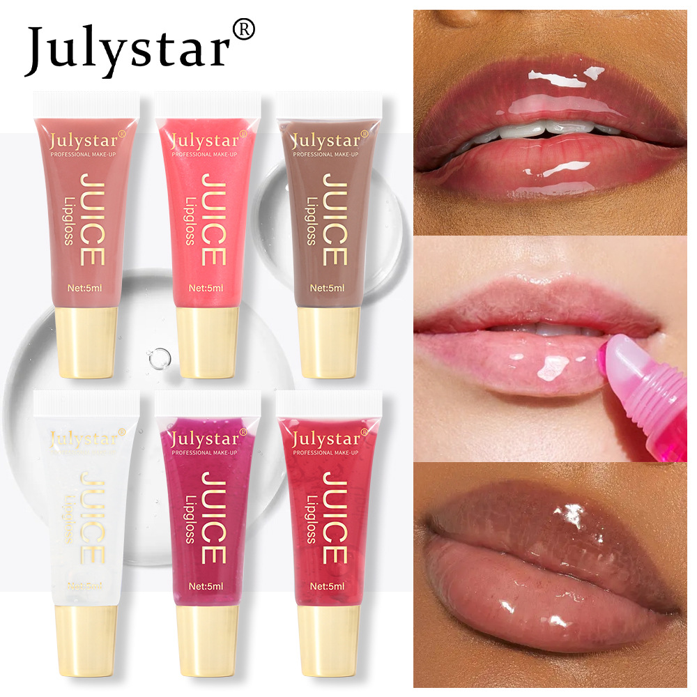 Gloss Bibir Montok Coklat Bogel Melembapkan Minyak Bibir Buah-buahan Lutsinar Kesepenuhan Bibir Tint Aplikator Solek Tiub Lembut Penjagaan Kecantikan — image 4