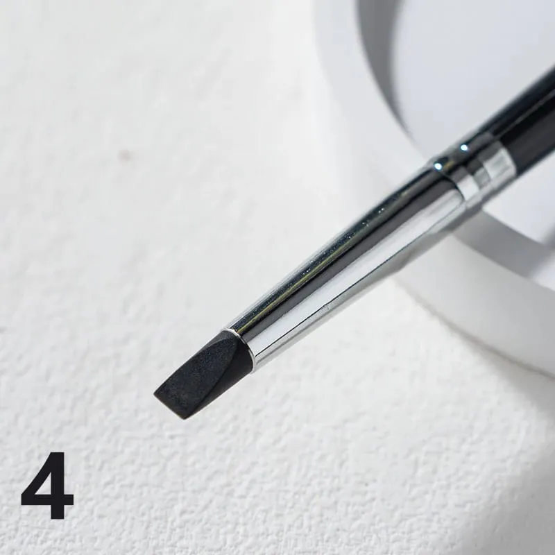 【Kuas Eyeliner Silikon Hitam Kuas Lipstik Alis Serbaguna Mudah Digunakan Pena Lukis Kuku Rias Pembentuk Mata】 — image 9