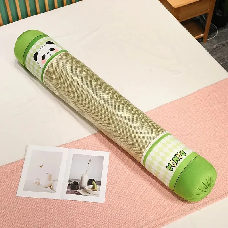 60 ซม.Panda Ice Vine หมอน Plush สองด้าน Cool Ice หวายเบาะนุ่ม Plush Throw หมอนบ้านโซฟาเตียงตกแต่งของขวัญ