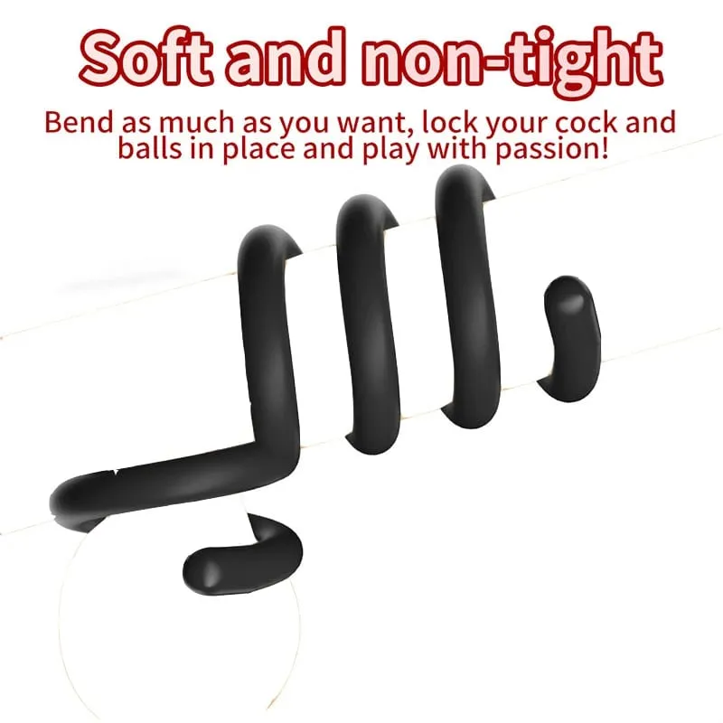 Anneau de verrouillage de sperme en Silicone, anneau de pénis masculin, retard réglable, éjaculation, anneau de verrouillage durable du Scrotum, jouets sexuels pour hommes, produits pour adultes — image 3