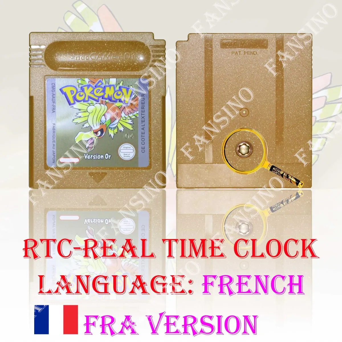 GB/GBC Echtzeituhr Pokemon Crystal/Gold/Silver Version Videospielkassette mit Batterie USA/NOE/FRA/ESP/ITA Version — image 13