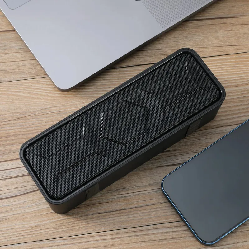 ลำโพงบลูทูธแบบพกพาไร้สาย 10W Dual Driver สเตอริโอเบส TWS FM TF USB AUX แฮนด์ฟรี BT 5.0 10H บ้านปาร์ตี้กลางแจ้ง