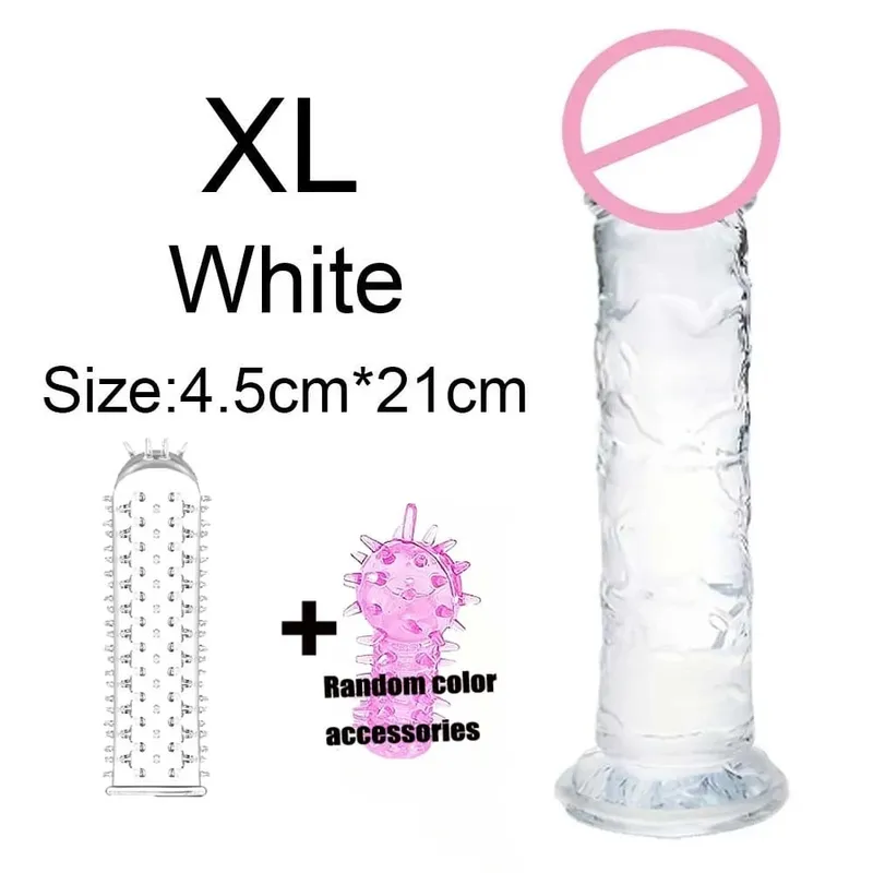 Super Economico Realistico Morbido Donne Erotiche Anali Grande Dildo Ventosa Jelly Dick Giocattoli Del Sesso Morbido Clitori Masturbatori Vaginali Pene — image 15
