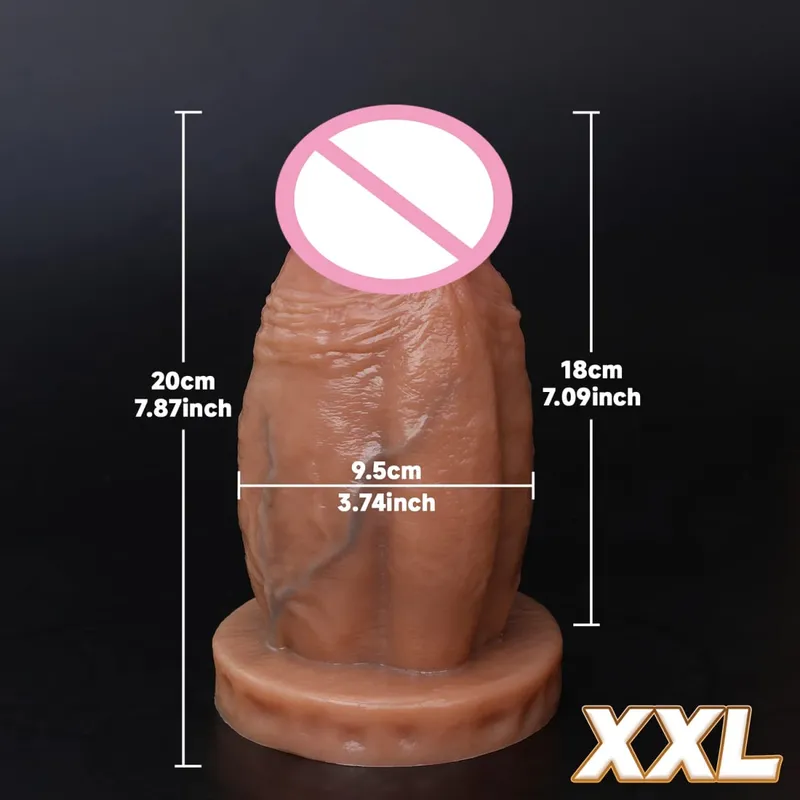 Besar Tebal Realistis Dildo Penis Besar Penetrasi Ganda Anal Plug Vagina Masturbasi Kontol Palsu Mainan Seks Dewasa untuk Wanita Sexuales — image 22