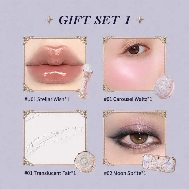 Flower Knows Knight Unicorn Makeup Gift Sets Eyeshadow Palette Mirror Lipstick Blush Loose Setting Powder Kit De Maquillaje — image 8