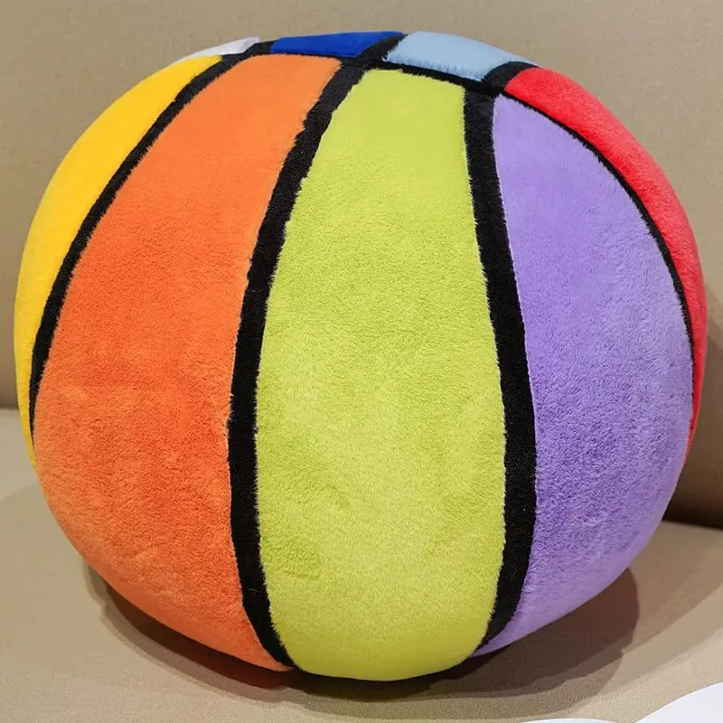 Simulasi Plushie Bola Keranjang Bantal Baling Bola Keranjang Isi Hiasan Bilik Tidur Montok Mesra Kulit Hadiah Percutian Untuk Lelaki Dan Perempuan