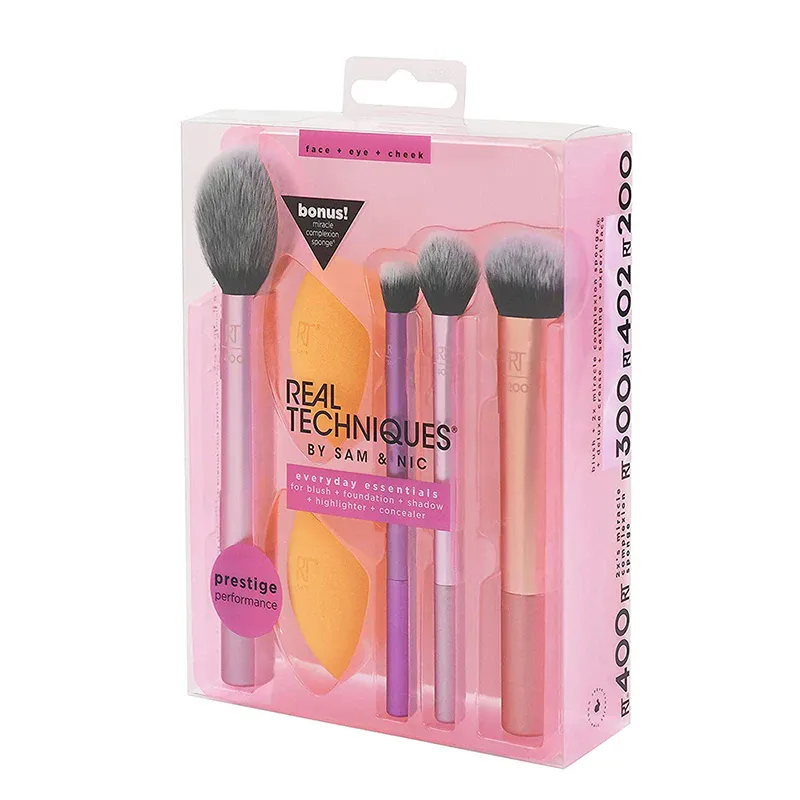 Set Kuas Rias Professioanl Teknik Nyata Berbulu Lembut untuk Kosmetik Bedak Foundation Alat Kecantikan Pencampur Eyeshadow Wajah — image 2