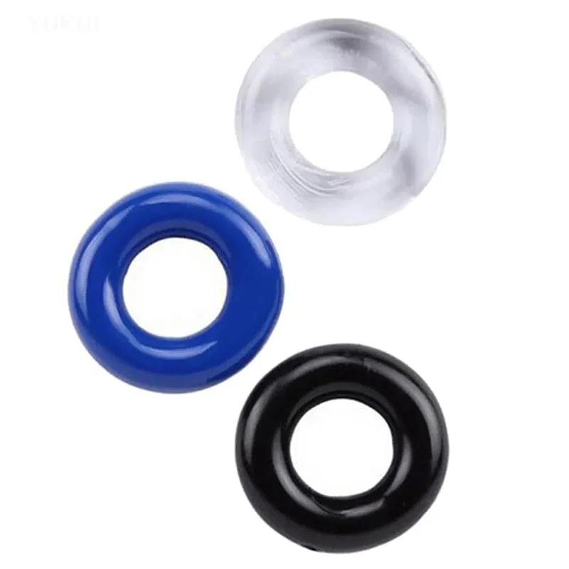 3 Pz/set Anello Del Rubinetto Eiaculazione di Ritardo Anello Del Pene Giocattoli Del Sesso Per Gli Uomini Cazzo Ingrandimento Del Silicone Forniture Per Adulti 18+ Erezione più forte