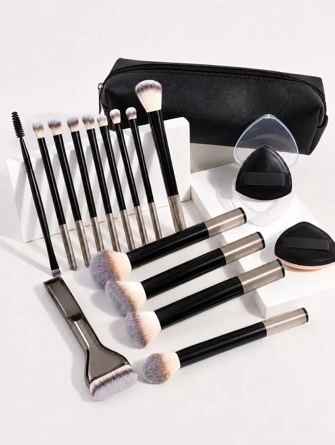 13/17/22 pièces ensemble d'outils de maquillage ensemble de pinceaux de maquillage professionnel sac de maquillage accessoires de maquillage pinceau de fond de teint pinceau à Blush. — image 5