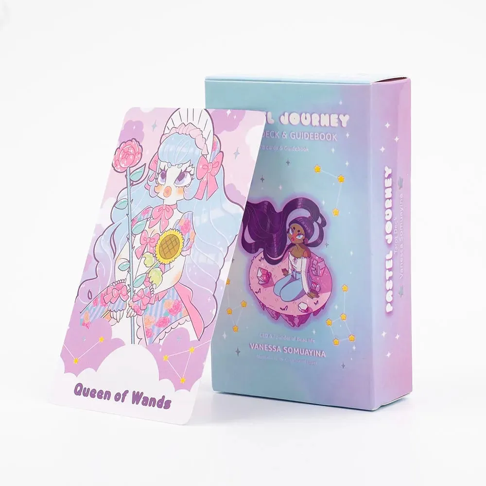 2026 New Style Pastel Journey Tarot Deck 78Pcs Tarot Cards Tarot Deck Collectible Oracle Card Set 10.4*6.1cm — image 1