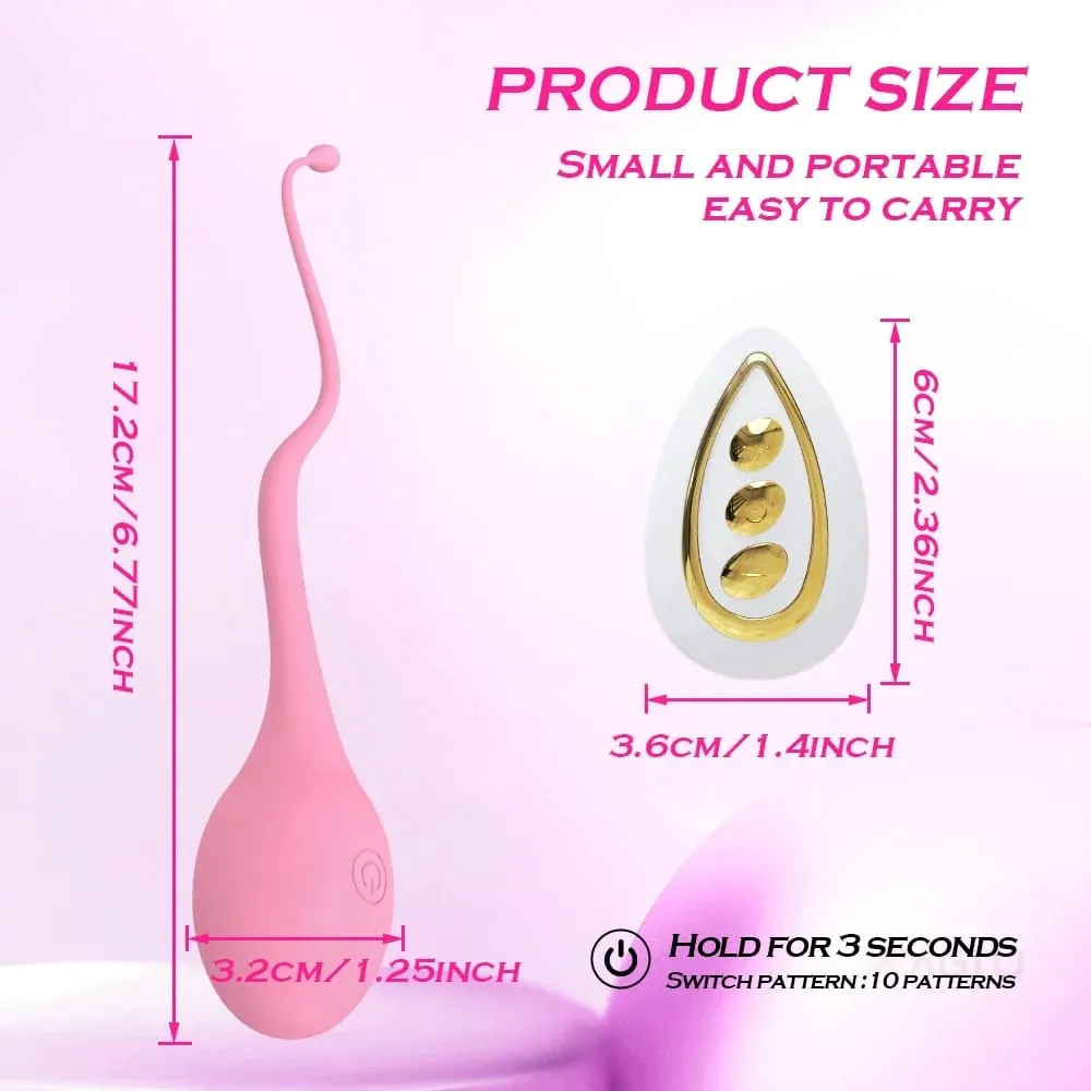 Vibratore vaginale telecomandato per le donne Stimolatore del clitoride del capezzolo Indossare il punto G vibrante Massaggiatore dell'uovo di amore Giocattoli del sesso per adulti — image 5