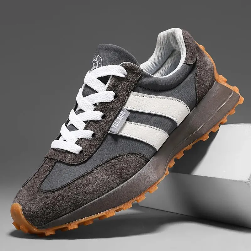 Grande taille hommes chaussures décontractées printemps automne respirant confortable Vintage baskets mode à lacets en plein air antidérapant chaussures de course — image 6
