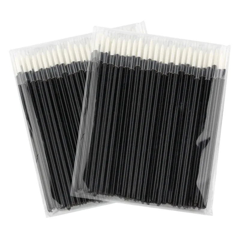 Nuovo 50/100 pezzi pennello eyeliner applicatore ombretto punta fine penne eyeliner pennelli estensione ciglia bacchette cosmetiche — image 9