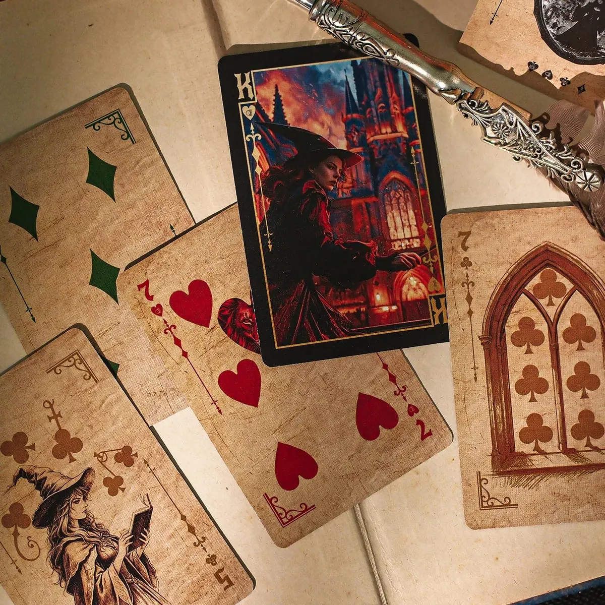 Mystery Whisper Playing Cards-Juego de cartas de póquer de diseño vintage, juego de fiesta para adultos, Team Building, juego familiar, noche, regalo único