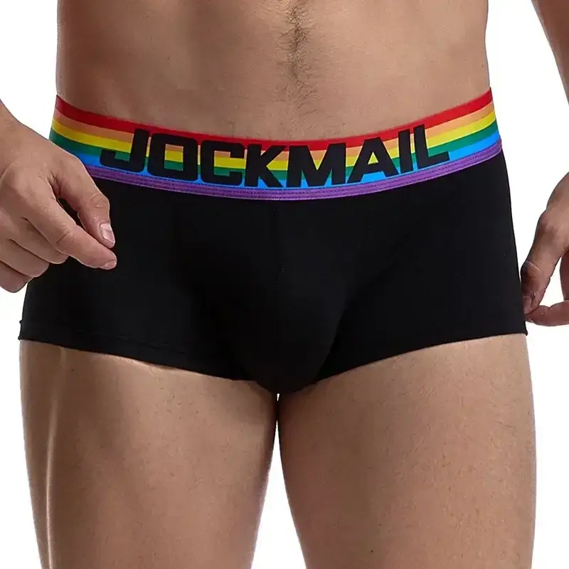 Rainbow Belt Man Underpants Boxershorts Cotton Men Boxers Male Breathable Underwear Men’s Panties Soft Boxer Briefs Balck White — image 5