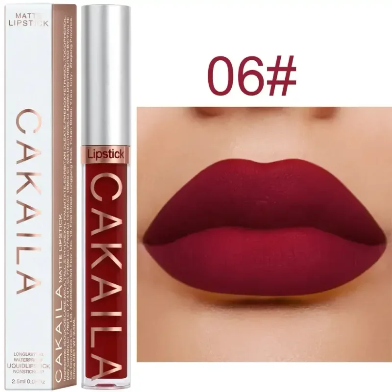 Lip Gloss Waterproof Matte Liquid Gincu Tahan Lama Baldu Lipgloss Tiub Tint Pigmen Bogel Kosmetik Makeup Bibir — image 13