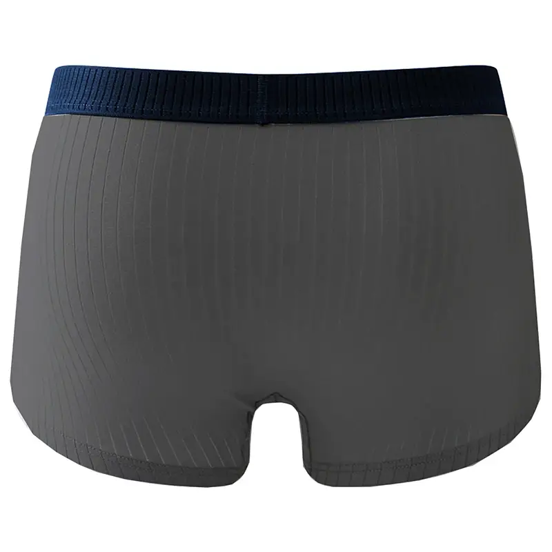 4er-Pack Herren-Boxershorts aus Baumwolle – gerippte Struktur, kontrastierende Taillenbänder, weich und atmungsaktiv — image 5