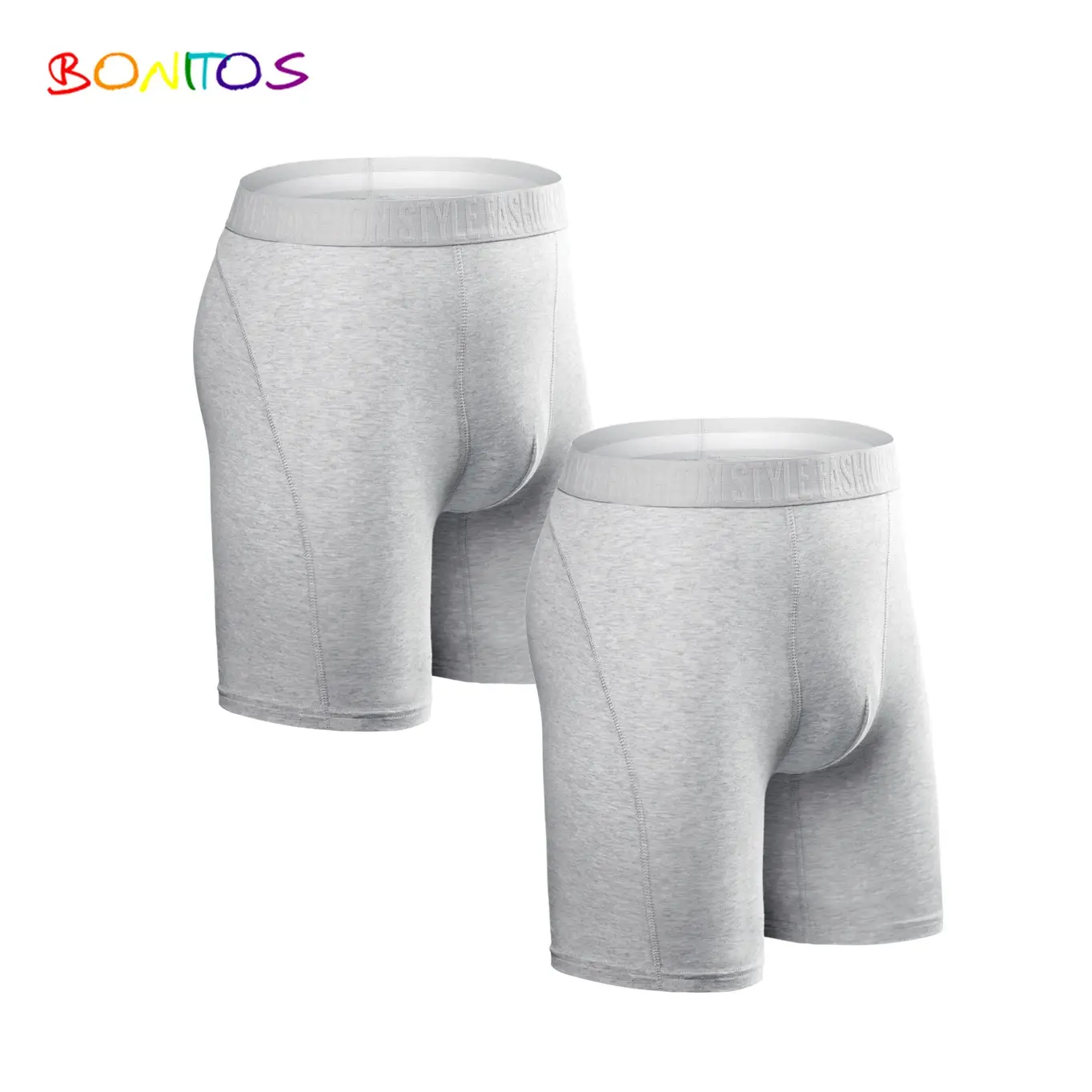 2pcs Pack Long Leg Boxer Shorts Men Panties Kit Homme Underpants Boxershorts Slip Underwear for Man Cotton Male Sexy Set Box Gym — image 8