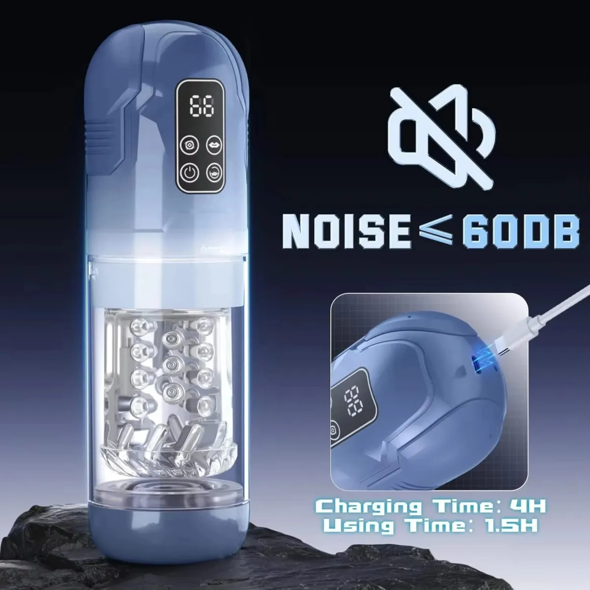 LCD Automatic Sucking Male Masturbator Penis Pump Water SPA Real Pocket Pussy Stroker Thrusting Rotating Licking Sex Toy for Men