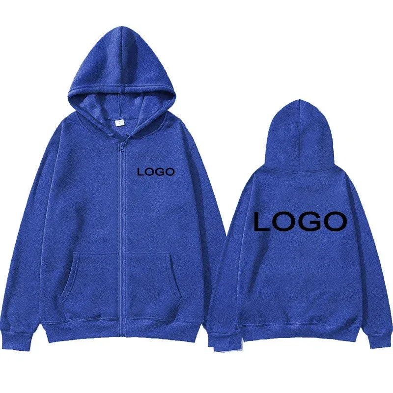 Customized Printed Zipper Hoodies Men Fashion Long Sleeve Zipper Up Sweatshirts Women Casual Personality Hoody Pullover Sudadera — image 6