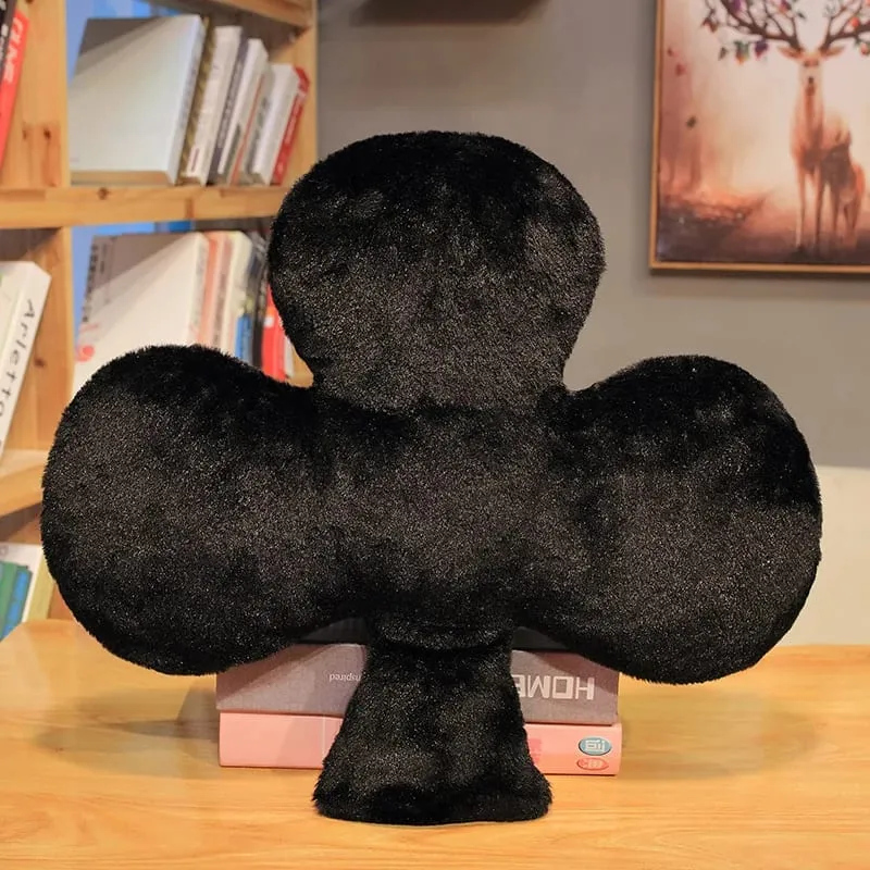 Creative Poker Card Plush Pillow Stuffed Red Heart Diamond Black Spade Club Soft Decorate For Sofa Chair Bed Man Gift — image 12