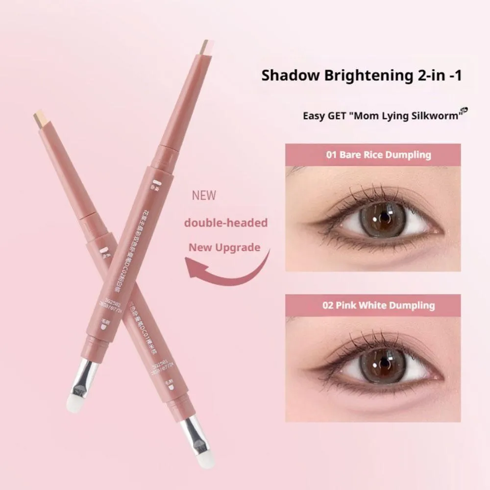 2 in 1 Double-headed Eye กระเป๋าปากกาสดใสเงากันน้ำ Anti-smudge ยาวนาน 3D Eye กระเป๋า Brightening ธรรมชาติแต่งหน้า — image 4