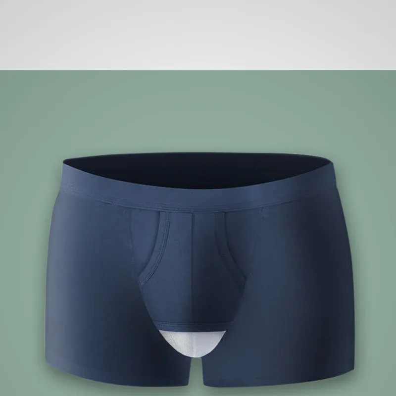 Man Breathable Underwear Penis Pouch Open Hole Boxer Sexy Comfortable Soft Underpants Lingerie Prolong Sex Time Improve Briefs — image 20