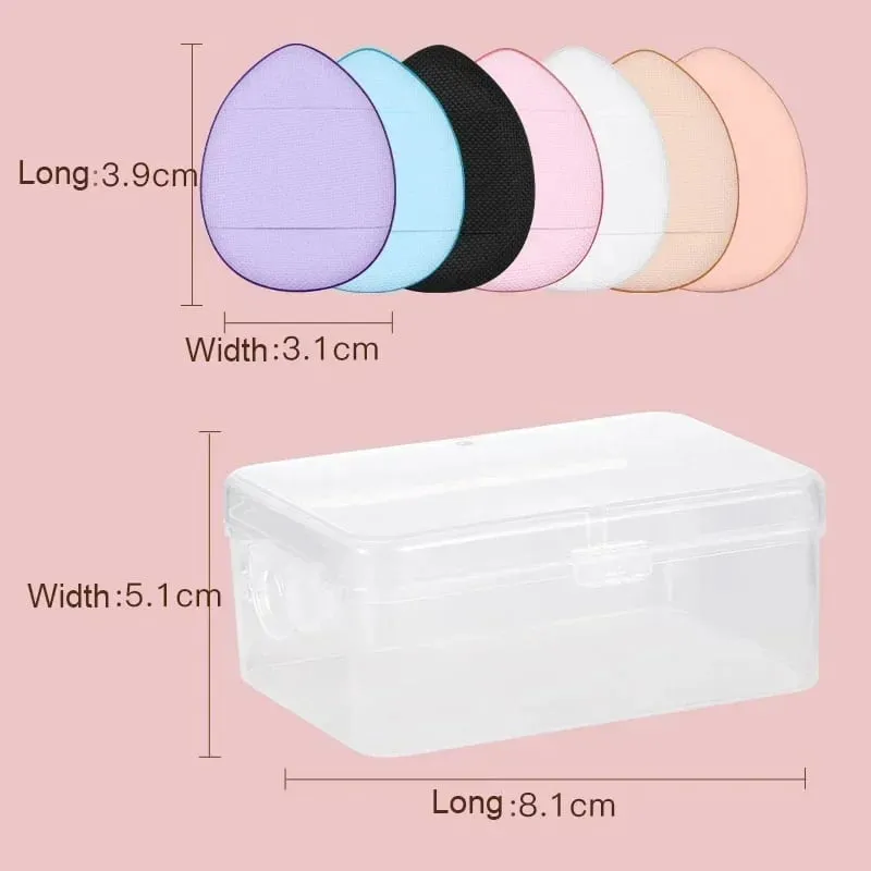 10Pcs Mini Finger Puff Foundation Kleine Luft Kissen Pulver Schwamm Gesicht Concealer BB Creme Kosmetik Applikator Make-Up-Tools — image 6