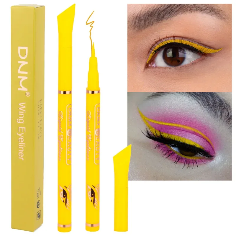 Penna per eyeliner liquido opaco a 12 colori Nero Viola Trucco Impermeabile A rapida asciugatura Liscio Ultra-sottile Eye Liner Suggerimenti per le ali Cosmetico — image 17